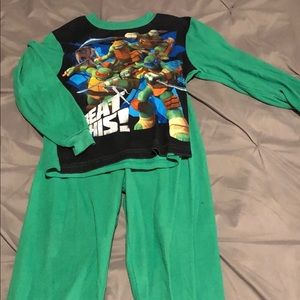 Like new Ninja Turtle fleece pajama set